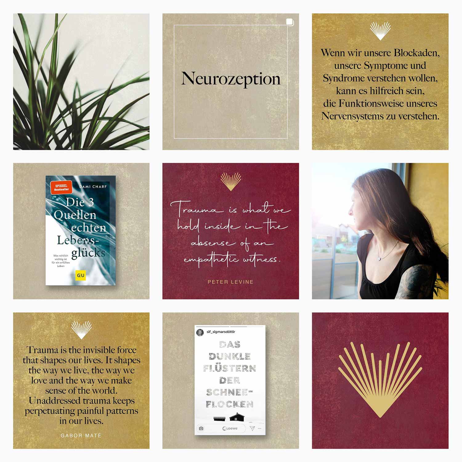 Intagram Feed Buchsensibel, Design