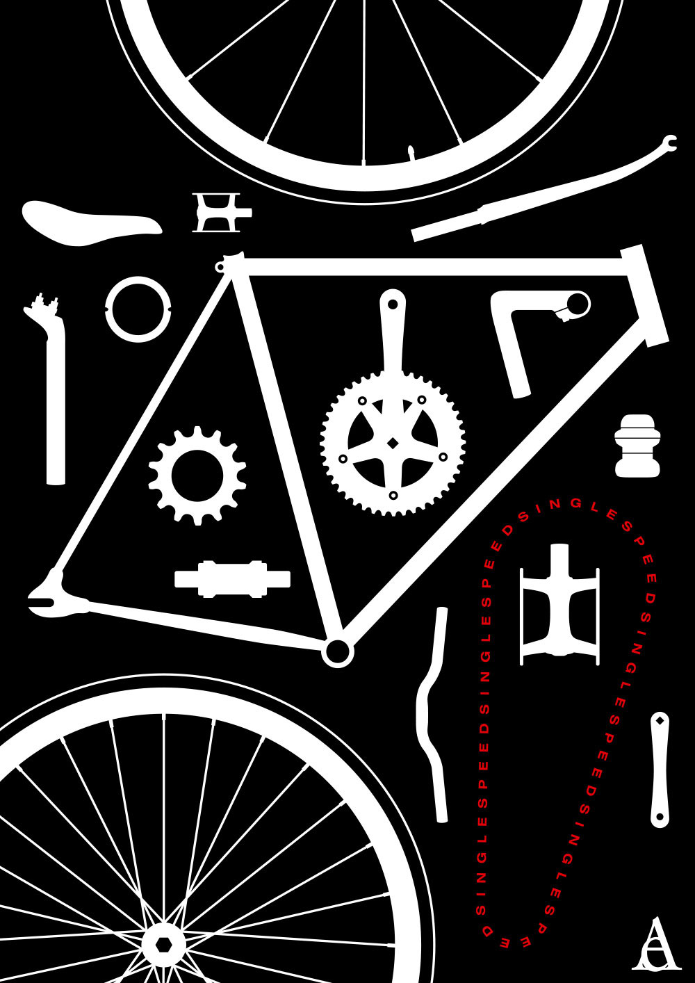 Plakat Fahrrad, Singlespeed, Plakatdesign, Poster