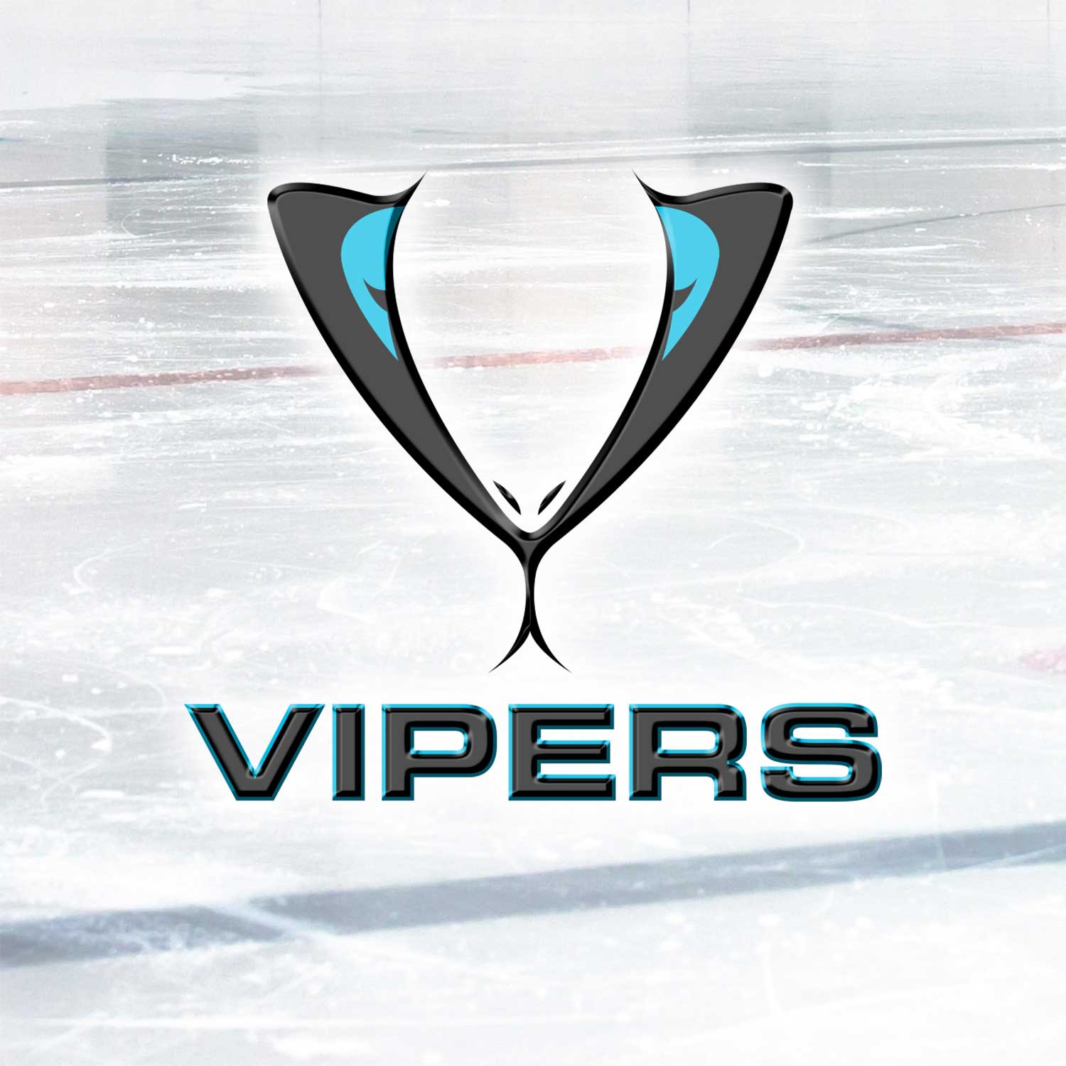 Logo Vipers, Eishockey-Logo, Logodesign