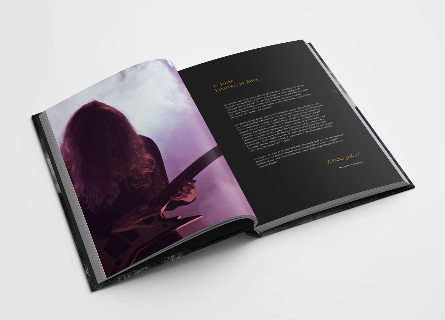 Buch Elements of Rock, EoR, Buchdesign, Grafikdesign, Metal